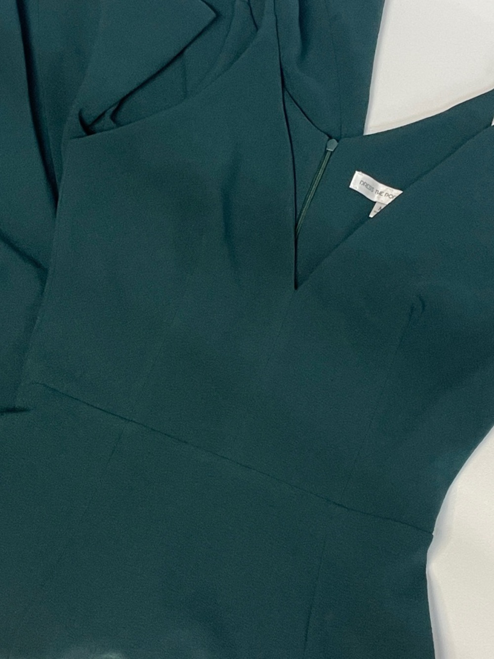 Dress the Population mermaid old Hollywood evergreen emerald green gown